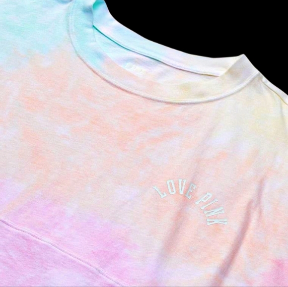 PINK Tie-dye Crop Tee shirt - Picture 3 of 6